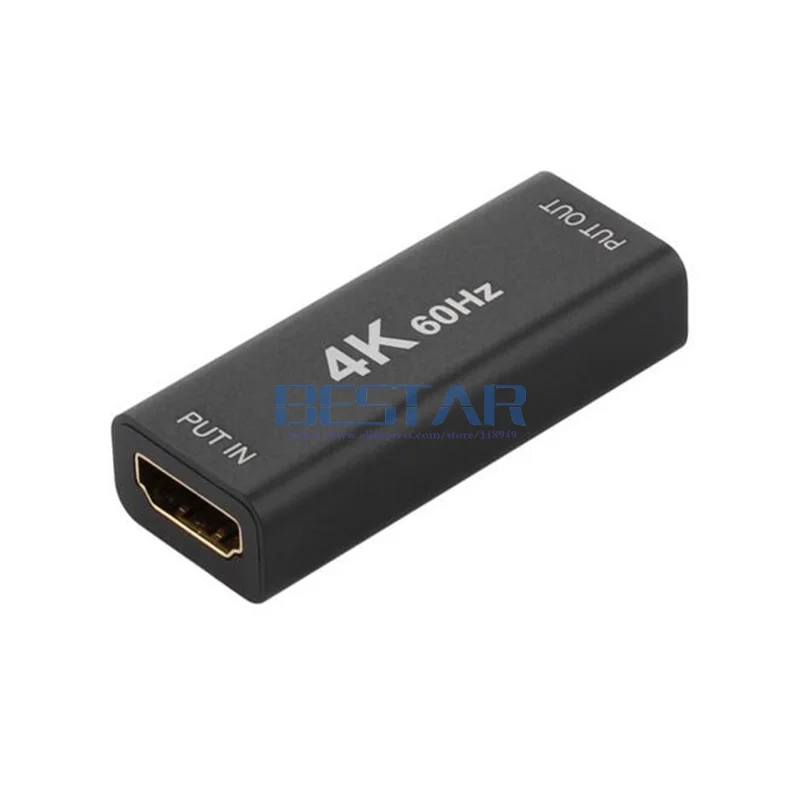 HDMI ретранслятор, HDMI 2,0 4 К к 60 Гц видео усилитель сигналов К 4 к продлить Женский к hdmi Женский удлинитель для HDTV Инженерная проводка
