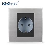 hot sale 2 pin eu socket schuko wallpad luxury wall electric power outlet german standard 16a ac 110250v