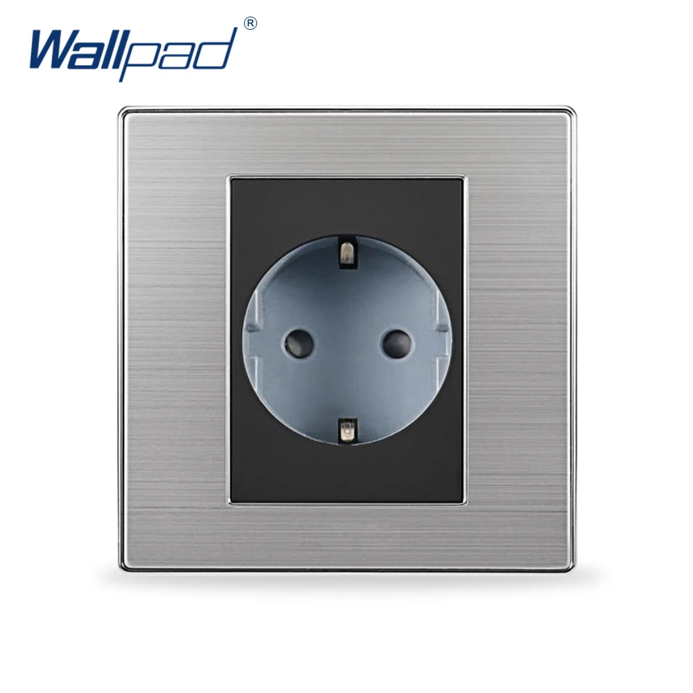 2017 Лидер Продаж 2 Штыревая Розетка Schuko Wallpad Люксовая Настенная Электрическая