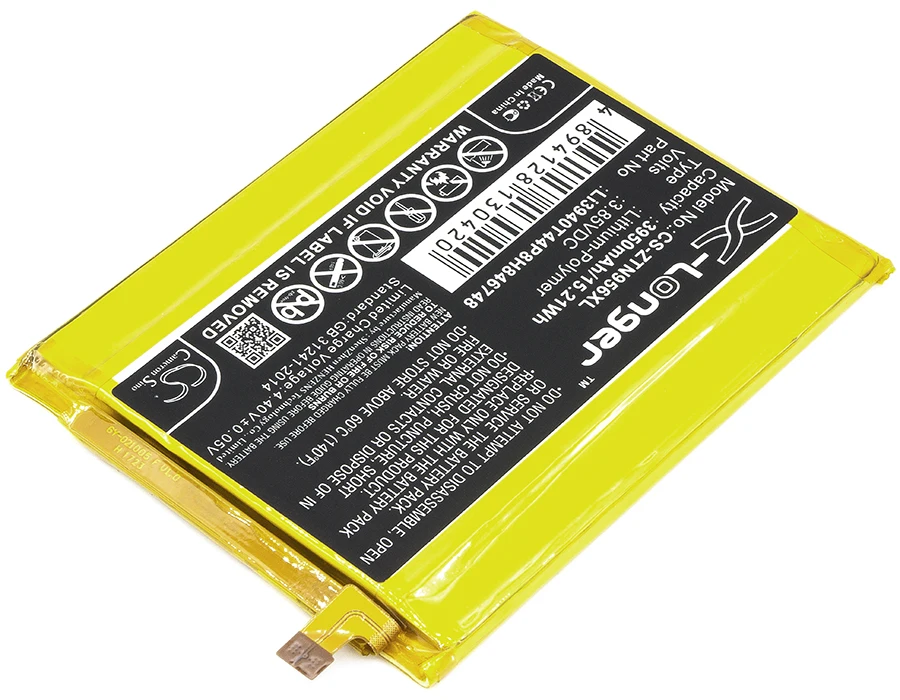 Аккумулятор Cameron Sino 3950 мАч Li3940T44P8H846748 для ZTE Blade Max 3 LTE A Blue 4G N9560 Z986DL Z986U|Аккумуляторы