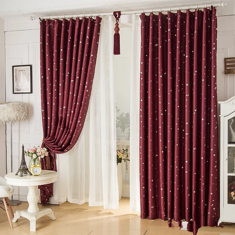 Curtain for 100% Blackout Cortinas Para Sala For Living Room Flat Window Curtains Drape RideauFinished Product Navy Blue 1 pcs | Дом и сад