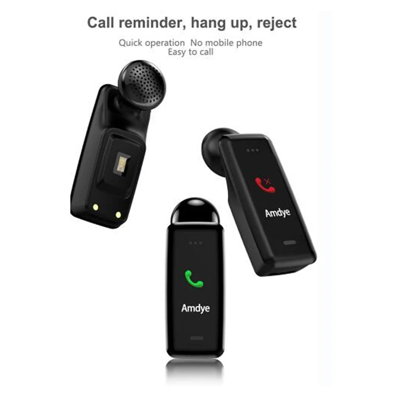 Сердечного ритма Смарт Браслет и Bluetooth гарнитура беспроводные наушники Фитнес