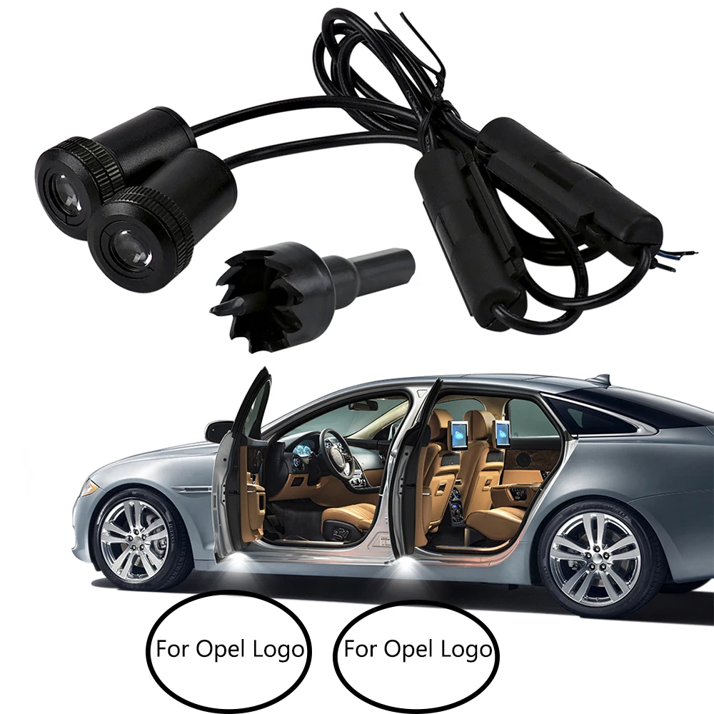 2 шт. 4 для логотип Opel пригласительные огни в дверь автомобиля светильник Kadett