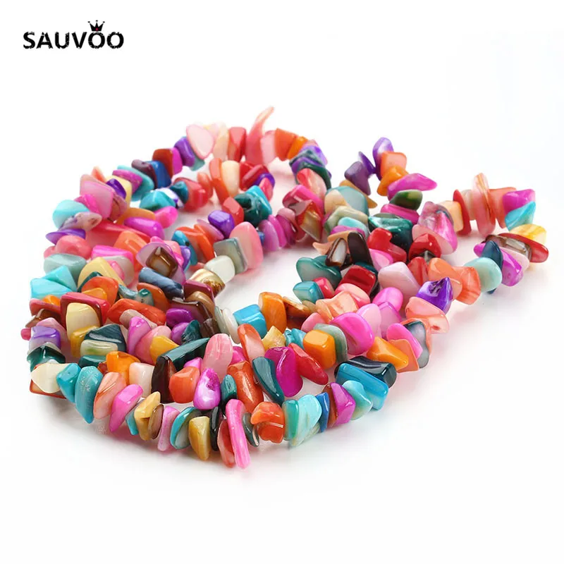 SAUVOO прибл. 80 см/31 5 дюйма зеркальные морские оболочки каменные чипсы бусины гравий