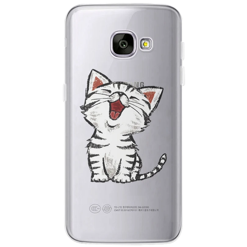 Case For Samsung Galaxy A3 A5 2016 2015 2017 prime J1 J2 J3 J5 J7 G530H S8/plus Note 8 TPU Silicon Cat Mandala Coque Cover L002 |