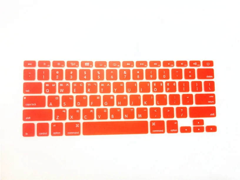Корейский силиконовый чехол для клавиатуры Защитная пленка apple MacBook Pro air 13 15 17 US |