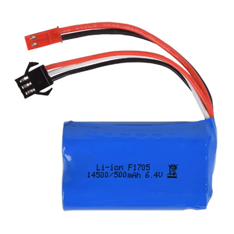 6 4 v 500mah 15C 14500 литий ионная батарея батареи для радиоуправляемых игрушек SM 2P JST EL L6.2