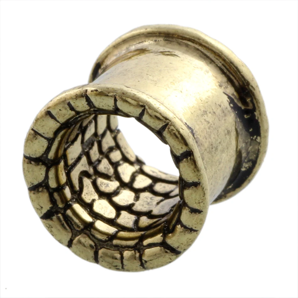 Эспандер для ушей SwanJo 1 пара медный тоннель пирсинга одна вспышка пробки Orelha 12 мм