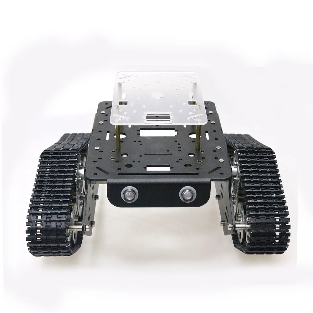 Робот Танк автомобиль платформа Металл Нержавеющая сталь шасси скорость кодер