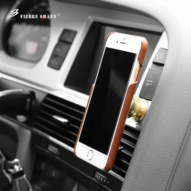 Защитный чехол накладка из натуральной кожи в стиле ретро для iPhone 8 7 Plus 6s 6 SE Samsung S8