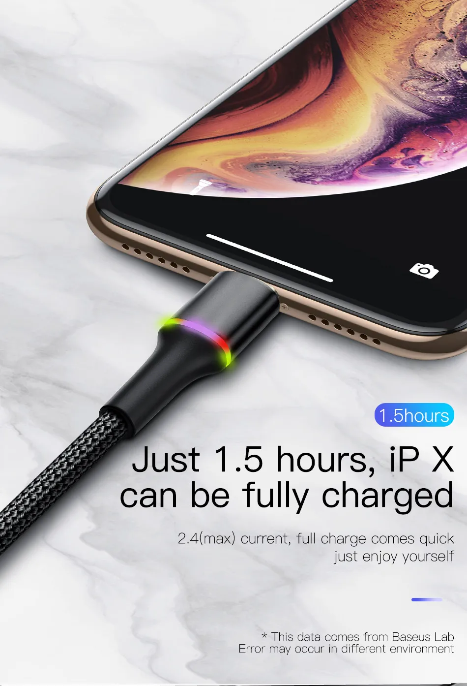 Baseus USB кабель для iPhone зарядное устройство Быстрая зарядка данных кабель мобильного телефона для iPhone Xs Max Xr X 11 8 7 6S 5 5S iPad провод шнур 3 м