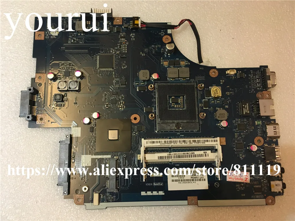 

LA-5892P MBTZ902001 MB.TZ902.001 для материнской платы ноутбука ACER 5741, протестирована HM55 DDR3