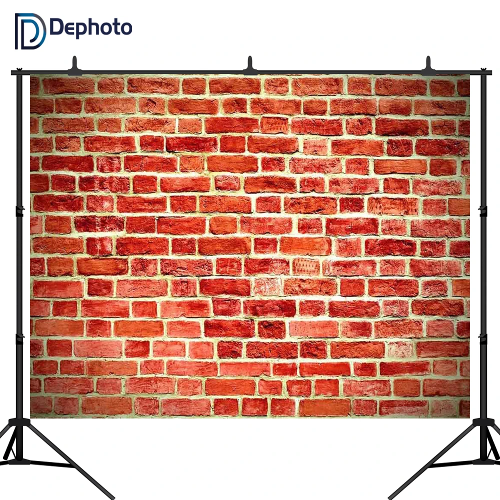 Вечерние фотофоны для студийной фотосъемки с изображением красной кирпичной