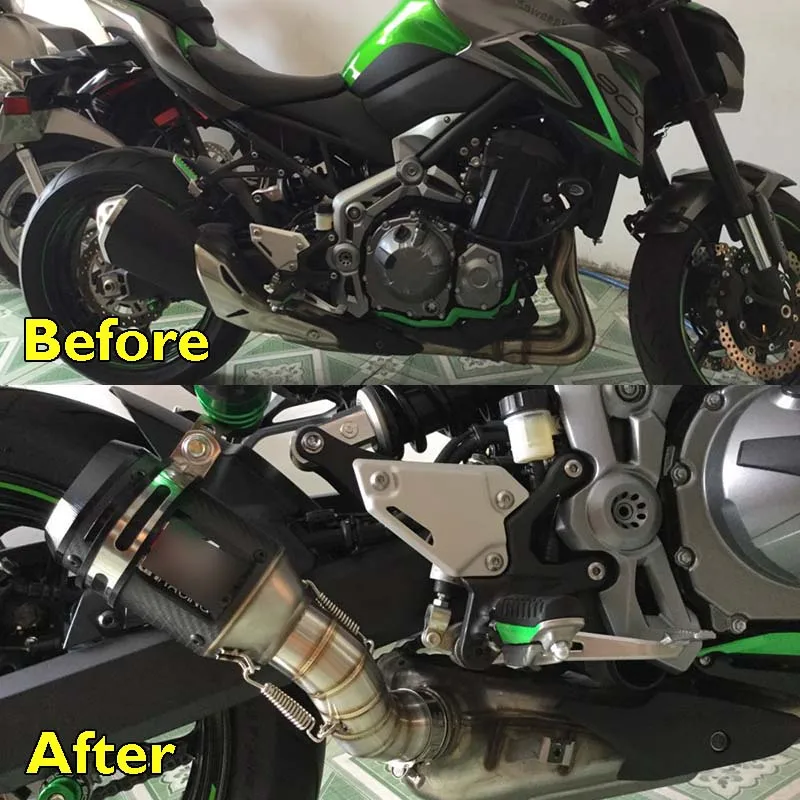Z900 слипоны выхлопной трубы мотоцикла глушитель выхлопная труба соединительная трубка выхлопная система для Kawasaki Z900