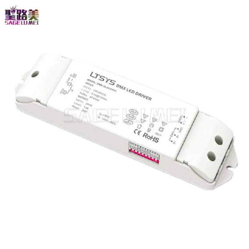 DMX512 RDM 24 V 36 W 1.5A выход Диммируемый драйвер светодиодов AC110V-220 вход постоянное