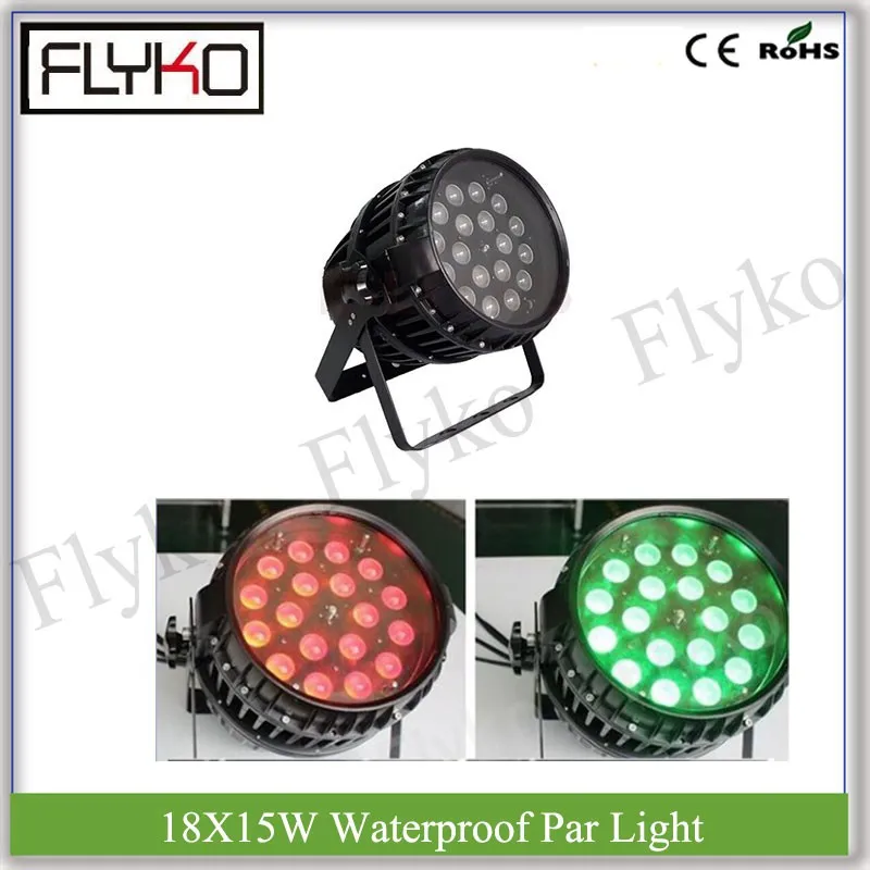 

18x15W 5in1 RGBWA waterproof IP65 par light dj stage decor zoom outdoor led par can