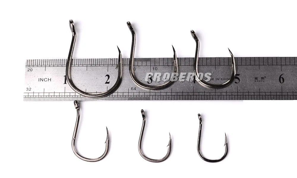 10 шт. рыболовный крючок с широким животом зазубренным крючком s оптом один