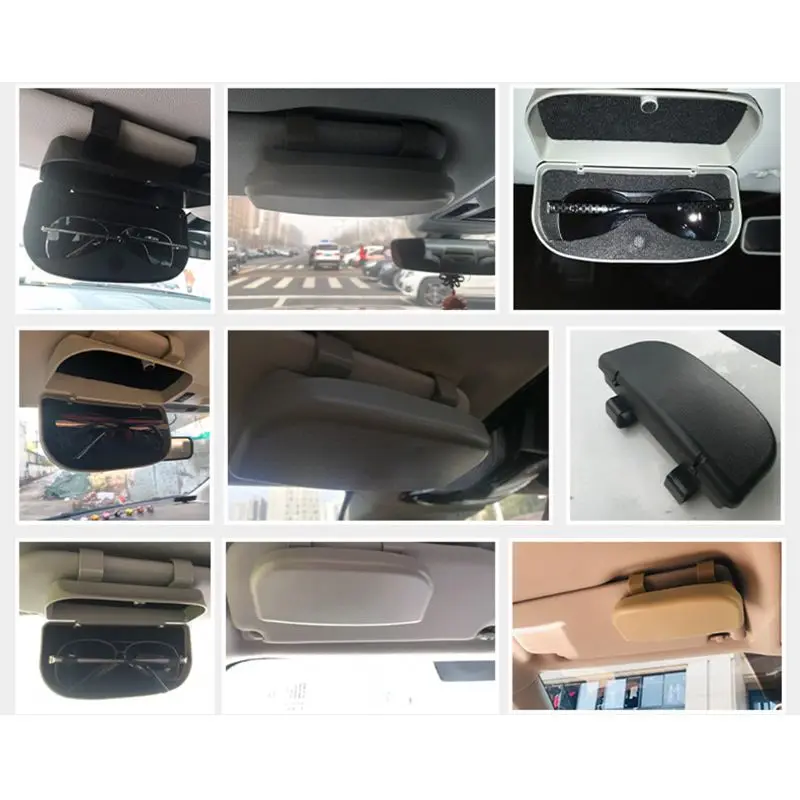 

New Auto Car Eyeglasses Clip Car Glasses Cases Sun Visor Sunglasses Holder