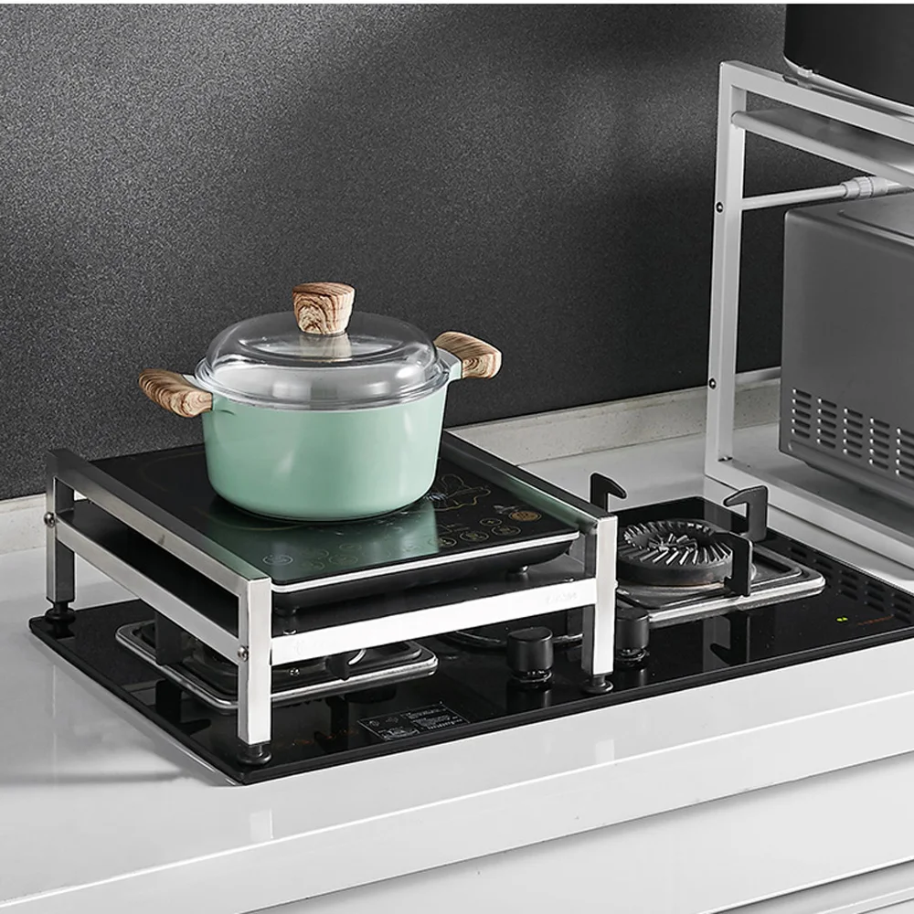 Кронштейн индукционной плиты из нержавеющей стали 304 кухонная столешница полка