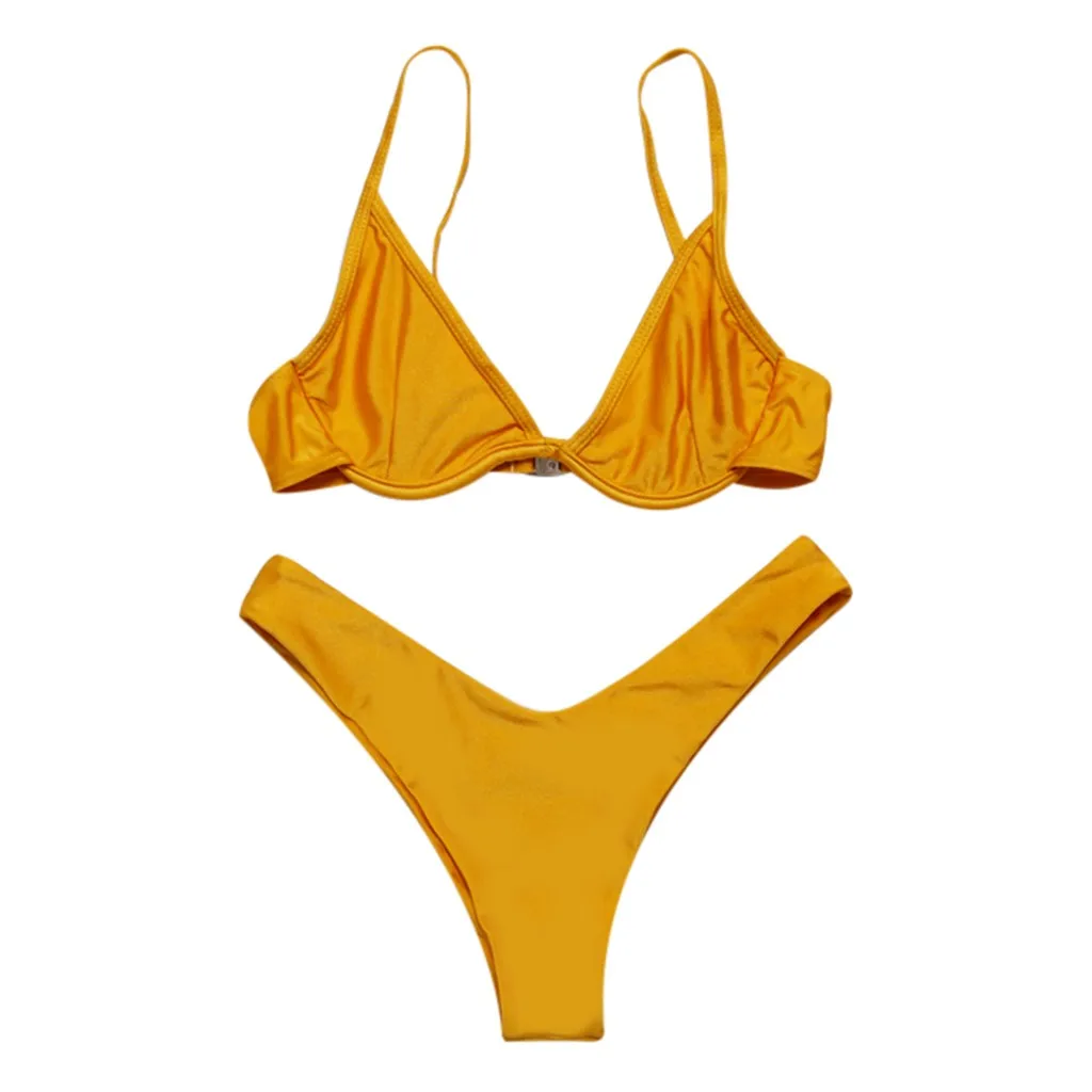 Женский сплошной купальник с разрезом и высокой талией | Спорт развлечения