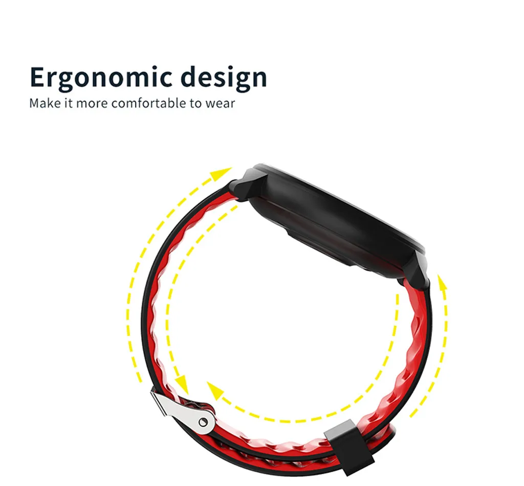 1 3 дюймов Цвет Экран сердечного ритма крови Давление мониторинг сна SmartWatch Band