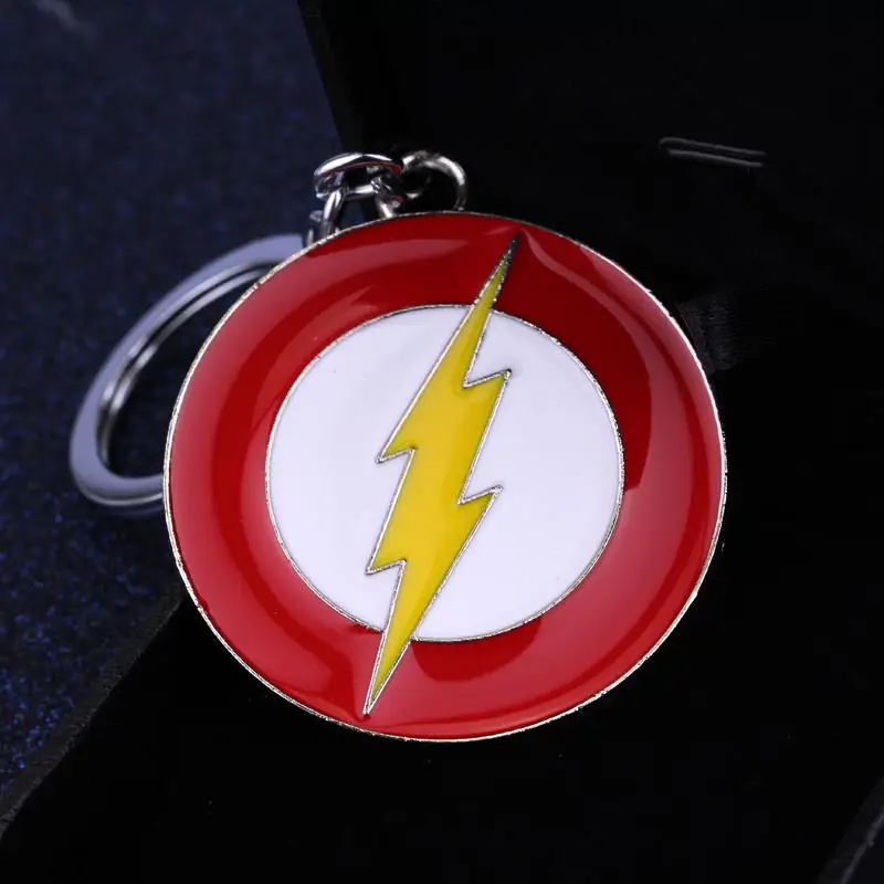 RJ 10 шт. супер герой Flashman брелоки подвески вспышка молния металлические брелоки стрела Оливер Королева логотип чокер Broche