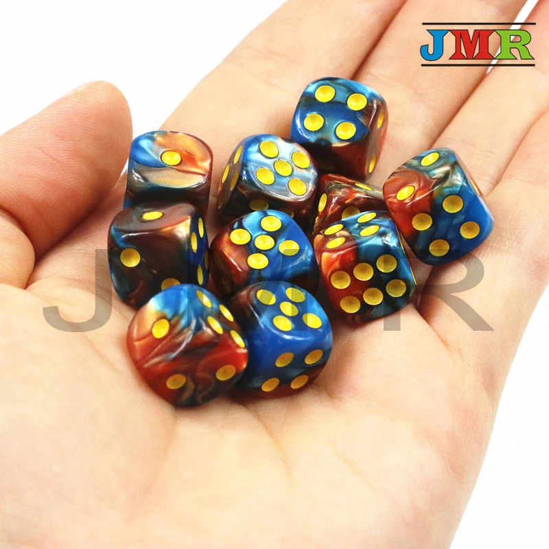 Высокое качество 10 шт D6 игральные в азартные игры кости для башня игральных