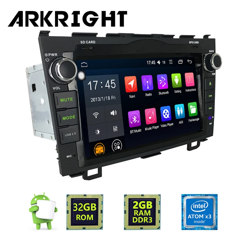 Новый 8 &quot2 Гб ОЗУ 32 ПЗУ 2Din Android 6 0 сенсорный экран ТВ/FM для Honda CR V автомобильный