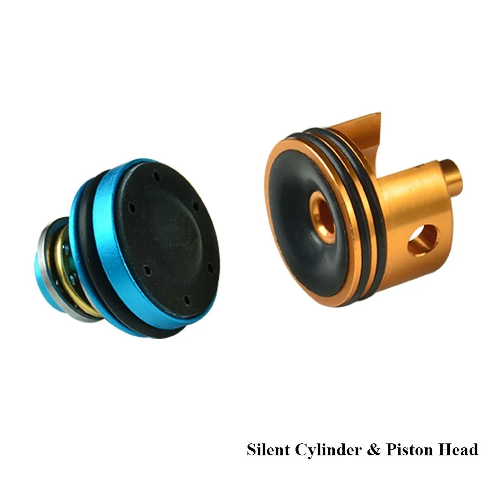 Cylinder piston head Аксессуары для пейнтбола, охоты, SHS, гриб, немой крутящий момент, металлический поршень, головка цилиндра, набор, коробка передач V.2/3, AEG запчасти - Цвет: Cylinder piston head