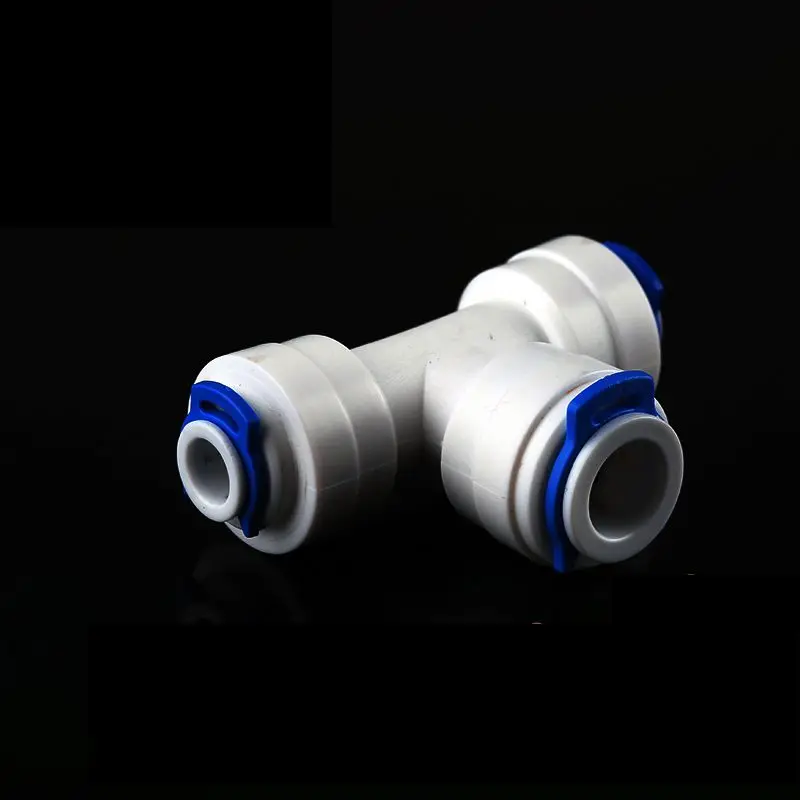 1/4 &quot 3/8&quot &quotOD труба тройник Тип PE фитинг шланг Быстрый Соединитель Аквариум RO