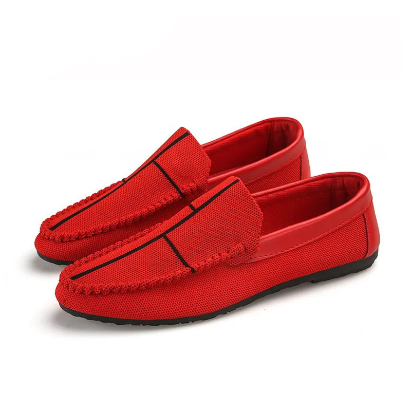 RizaBina Simple Men Casual Shoes Slip On Flats Lazy Soft Breathable Daily Driving Male Footwear Size 39-44 | Обувь