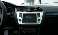 for vw tiguan 2nd gen 2016 2017 car interior console navigation screen panel frame cover trim matte