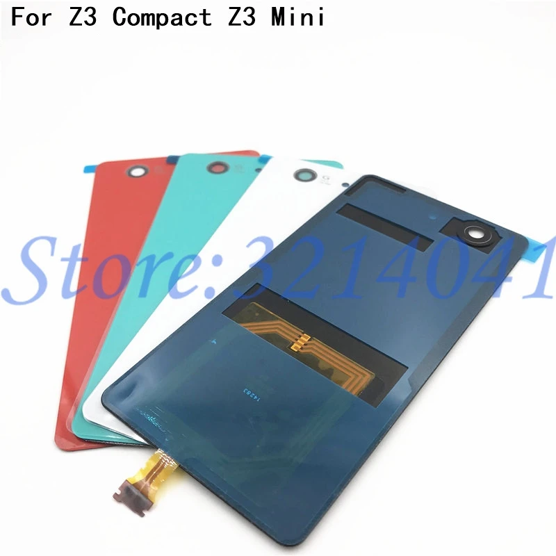 Стеклянная Крышка батарейного отсека для Z3Mini сменная задняя крышка Sony Xperia Z3 Compact