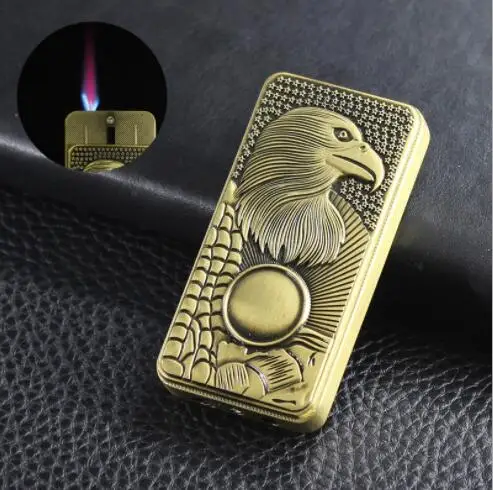 Прямая поставка креативная металлическая Бутановая газовая зажигалка