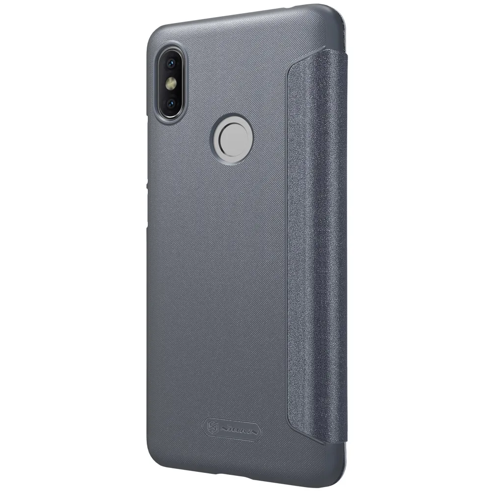 Чехол Nillkin для телефона Xiaomi Redmi S2 блестящий кожаный чехол полная защита откидной |