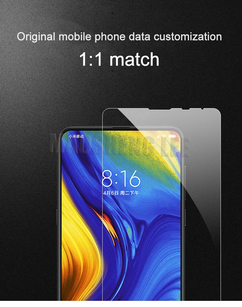 2 шт./лот, полностью закаленное стекло для xiaomi mi X 3, защита экрана 9 H, 2.5D, против Blu-ray, закаленное стекло для xiaomi mi x3