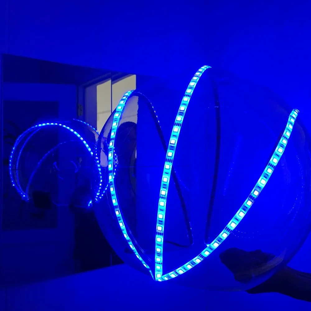 Lumious Space Warrior Helmet costume DS DJ gogo party stage show future technology nightclub cosplay light up headwear