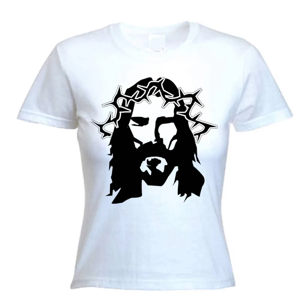 Иисус женская футболка христианский крест религиозные христиане выбор