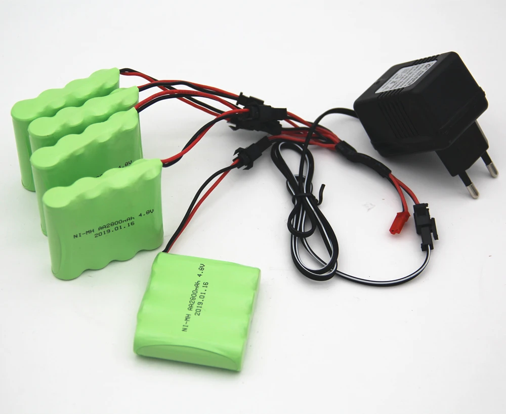 Аккумулятор AA Ni-MH с зарядным устройством 4 8 в 2800 мА · ч