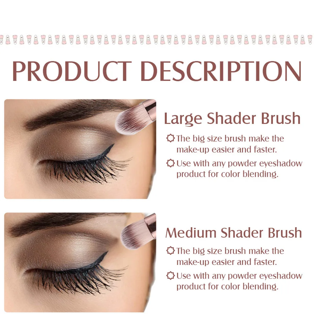 12 шт./упак. кисти для макияжа Набор Мощность основа тени век Румяна смешивания губ