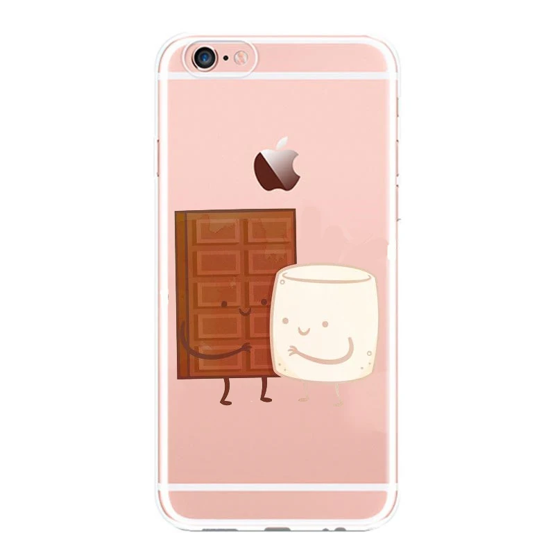 Taste buds lovely cartoon steaks mobile phone TPU soft shell fashion For Iphone 6s X 8 7pius 5s 7 6PIUS | Мобильные телефоны и