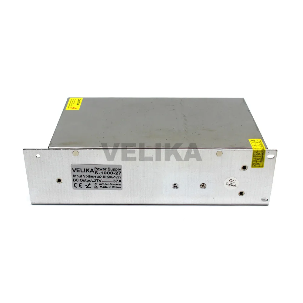 Universal Power Supply 27V 37A 1000W Driver Transformer 220V 110V AC to DC27V Output SMPS for LED Light 3D Printer CNC CCTV |