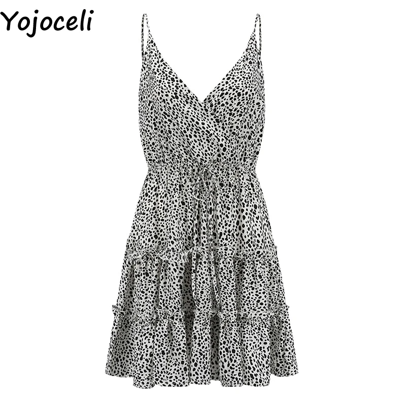 Yojoceli сексуальное платье бодикон с рисунком короткими гофрированное женские