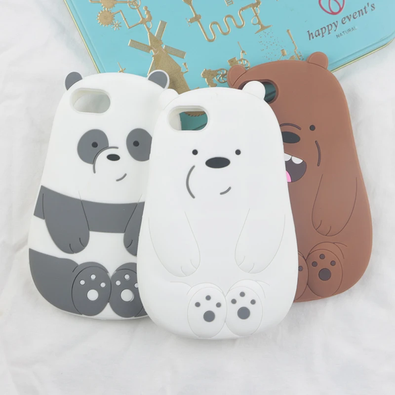 Милый силиконовый чехол для iPhone 5, 5S, 6, 6s Plus, 7, 8, X, XR, XS, 11 Pro Max, SE, чехол, панда, медведь, кошка, утка, свинья, милый чехол для телефона