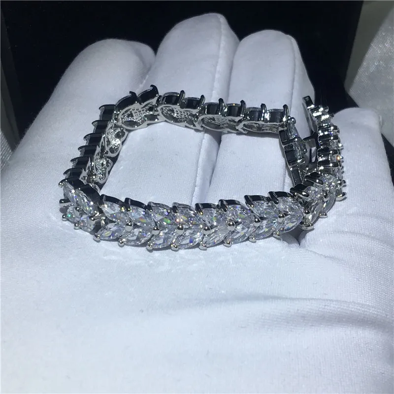 Женский браслет с подвеской в виде цветка обручальные браслеты из белого золота