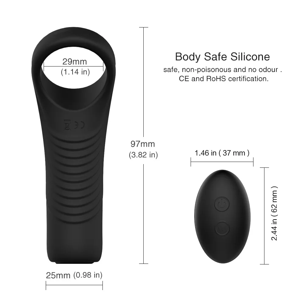 Wireless Remote Control Vibrating Penis Rings Delay Ejaculation Time Lasting Male Chastity Device Powerful Cock Vibrators | Красота и