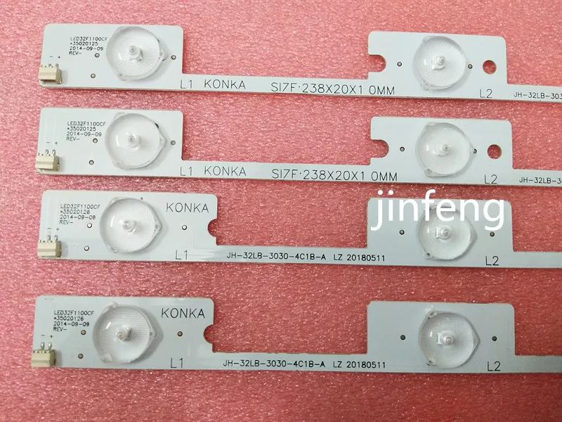 5 комплектов (10*4 светодиода + 10*3 светодиода) светодиодная подсветка для телевизора LED32F1160CF LED32F1100CF 35019911 35019908