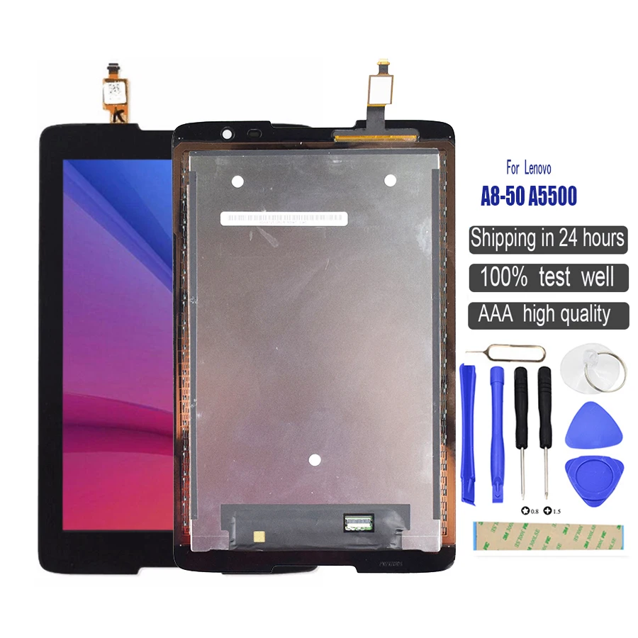 Сменный сенсорный ЖК-экран для Lenovo Tab A5500 8 дюймов ЖК-дисплей экран дигитайзер