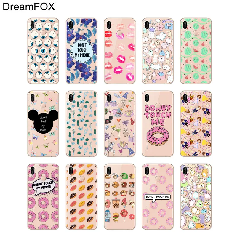 DREAMFOX K281 не прикасайтесь мой телефон Мягкие TPU силиконовый чехол для huawei Honor 6A 6C 7X9 10