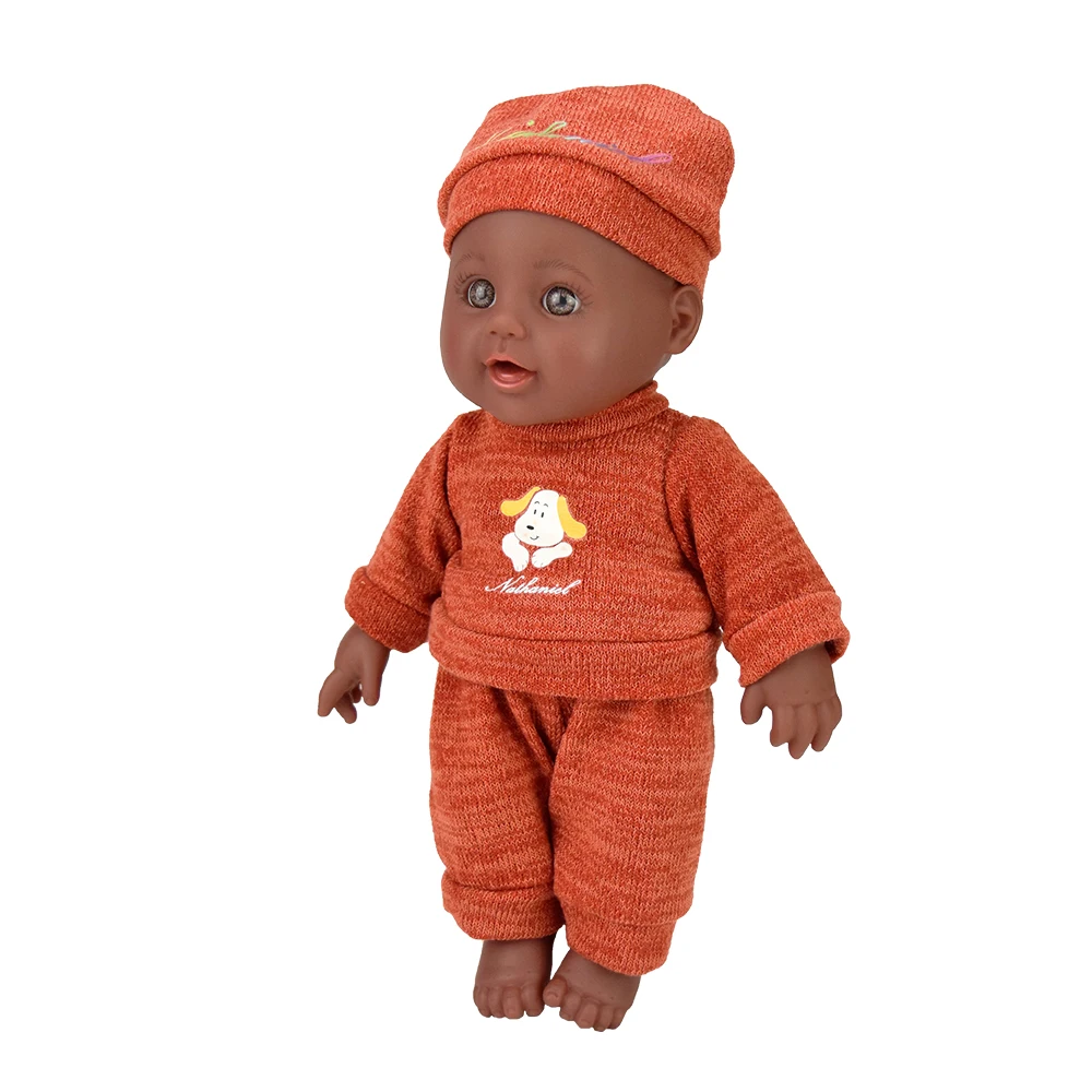 30 шт./лот Dropship Африканский 12 дюймов bebek черный афро Детские куклы цена 30 см reborn винил силиконовая Пума